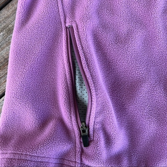 L.L. Bean 1/2 Zip Polartec Fleece Pullover Size Medium Lilac Purple Zip Pockets - Picture 8 of 15